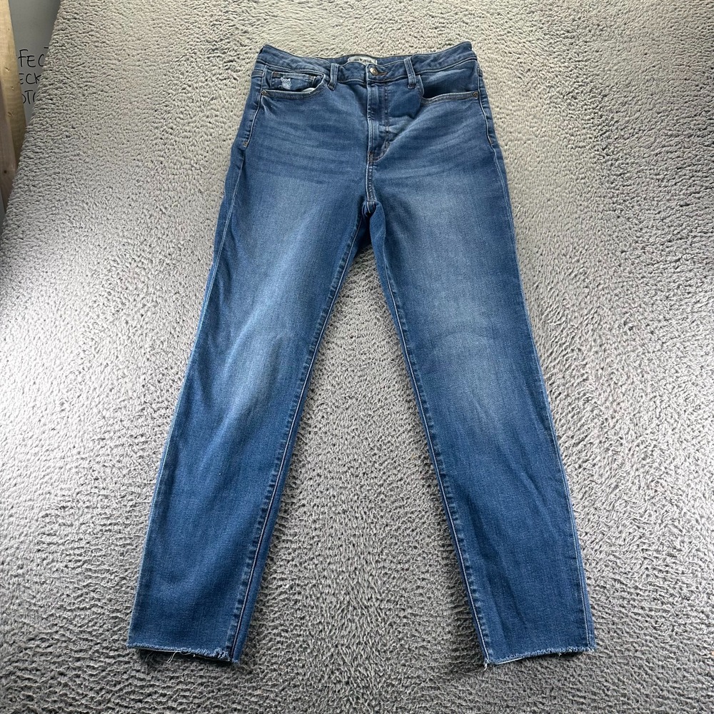 Francesca's Harper Heritage Jeans Womens 29x29 Blue Denim Skinny Faded Stretch